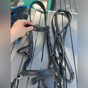 Micklem horse bridle (full size) with reins